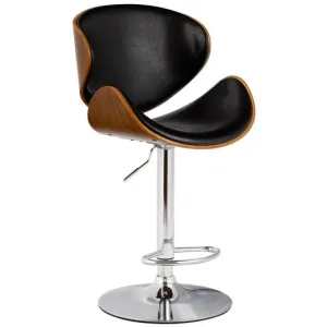 1 PC Adjustable Swivel Bentwood Bar Stool