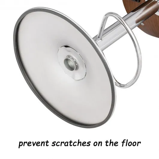 1 PC Adjustable Swivel Bentwood Bar Stool