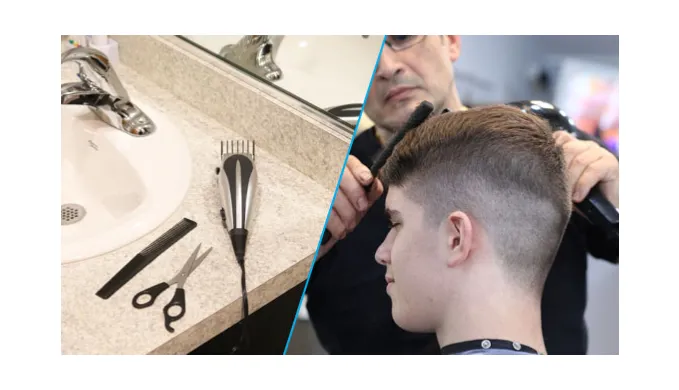 10 Piece Hair Clipper Set with 4 Blade Guards - Ships Next Day!