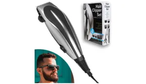 10 Piece Hair Clipper Set with 4 Blade Guards - Ships Next Day!
