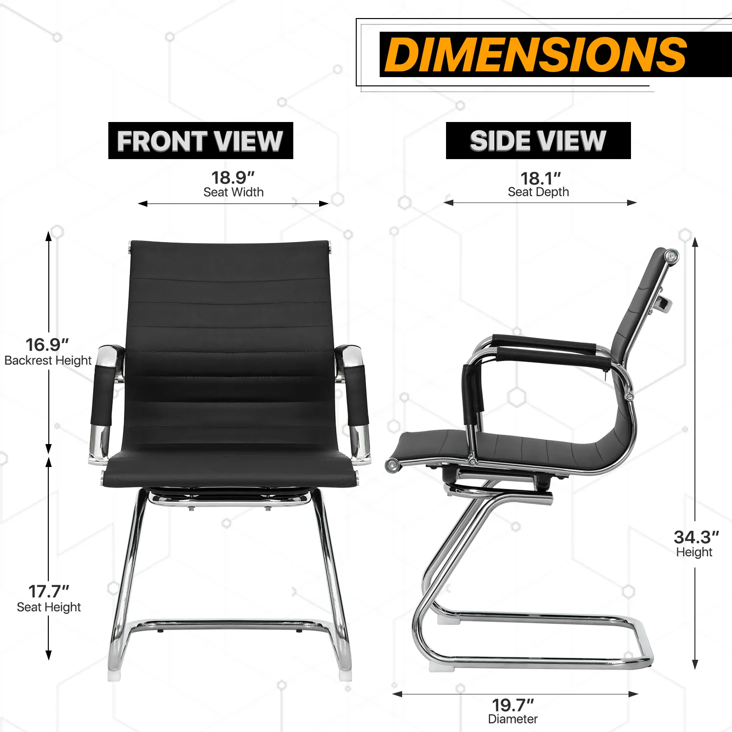 2 Pcs Guest Chairs