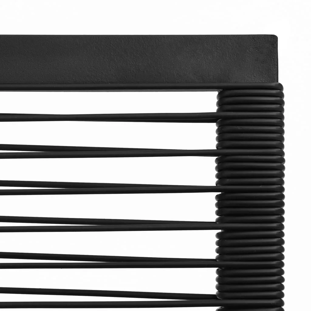 2/4x Garden Chair Black PVC Rattan Outdoor Patio Seating Lounge Chairs