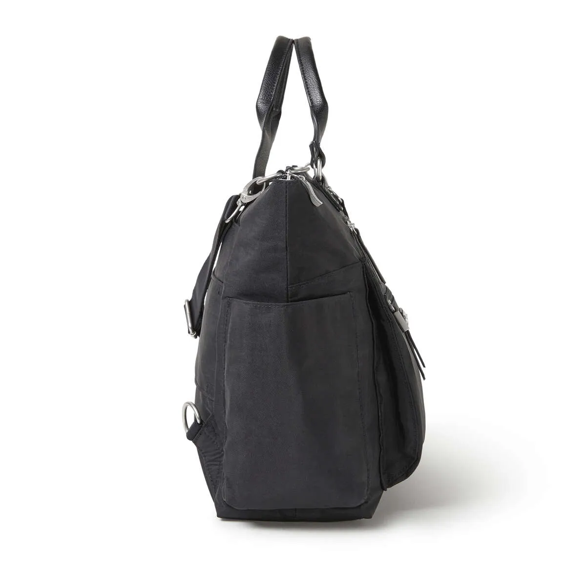 3-in-1 Convertible Backpack with RFID Phone Wristlet - Black