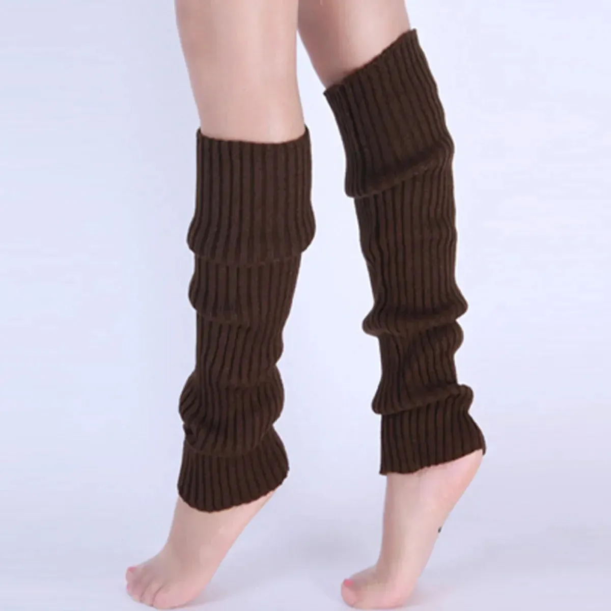 5/1Classic Knit Leg Warmers Rib-Knit Knee-High Leg Warmer Socks Women's Stockings Knitted knee high socks for comfort