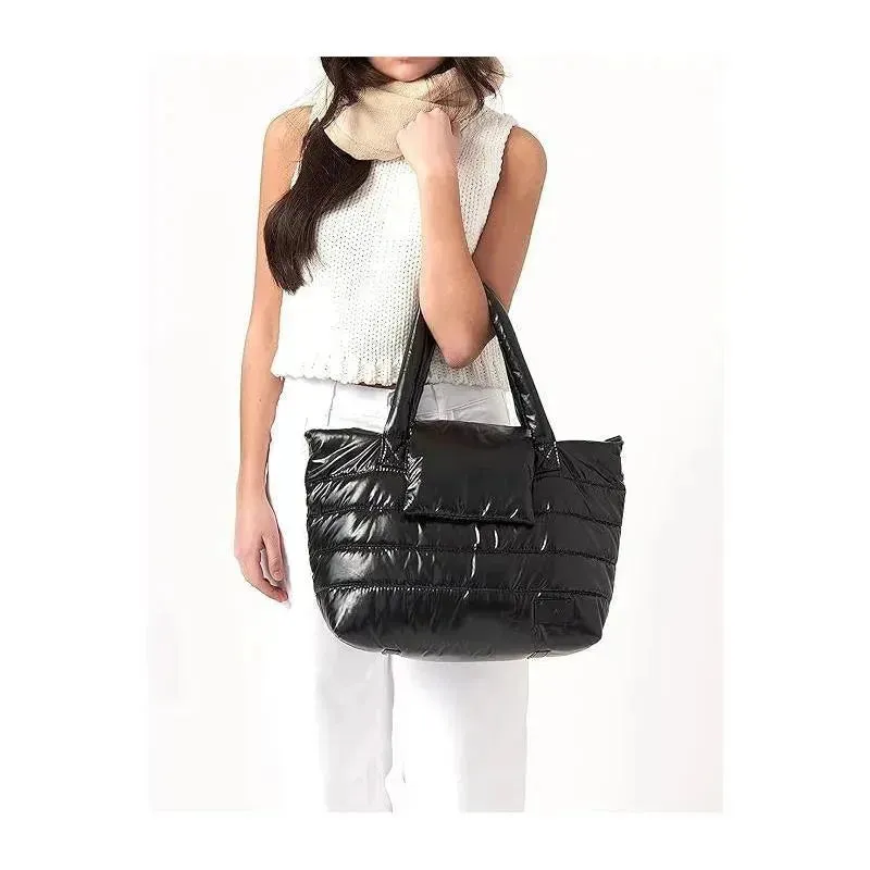 7AM Voyage - Waterproof Capri Diaper Bag with Crossbody Straps, Black Polar