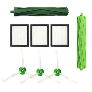 8Pcs Side Brush and Filter and Roller Brushes for Vacuum Cleaner Irobot E5 E6 I7 