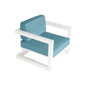 Ambar Bali Single Seater Sofa White, 90 x 92 x 72cm