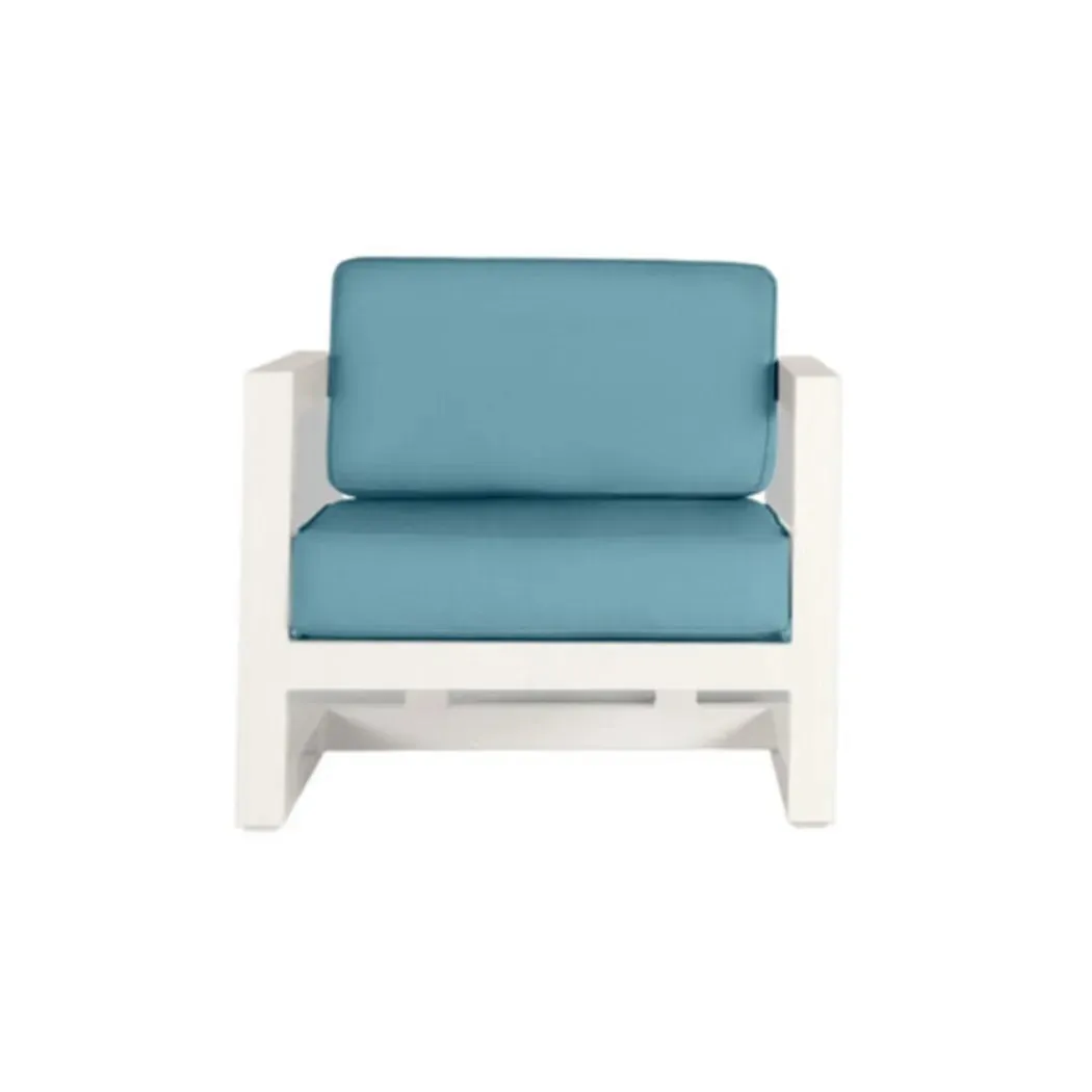 Ambar Bali Single Seater Sofa White, 90 x 92 x 72cm