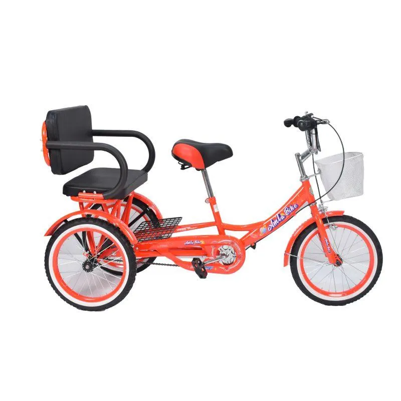 Amla Three wheel bike with Two Seats - 16 Inch - TB608-16