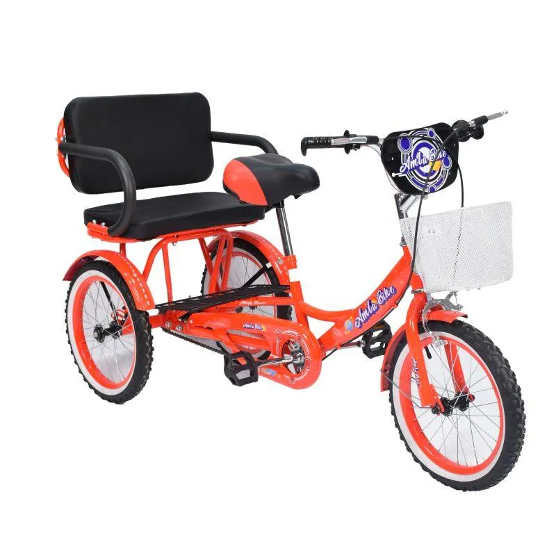 Amla Three wheel bike with Two Seats - 16 Inch - TB608-16