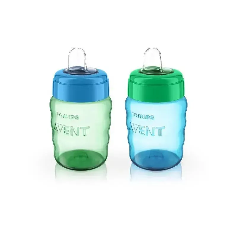 Avent - 2Pk My Easy Sippy Cup, Blue/Green, 9Oz