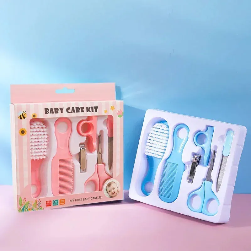 Baby Care Set Safe Nail Clippers Soft Comb Brush Care Combination Hair