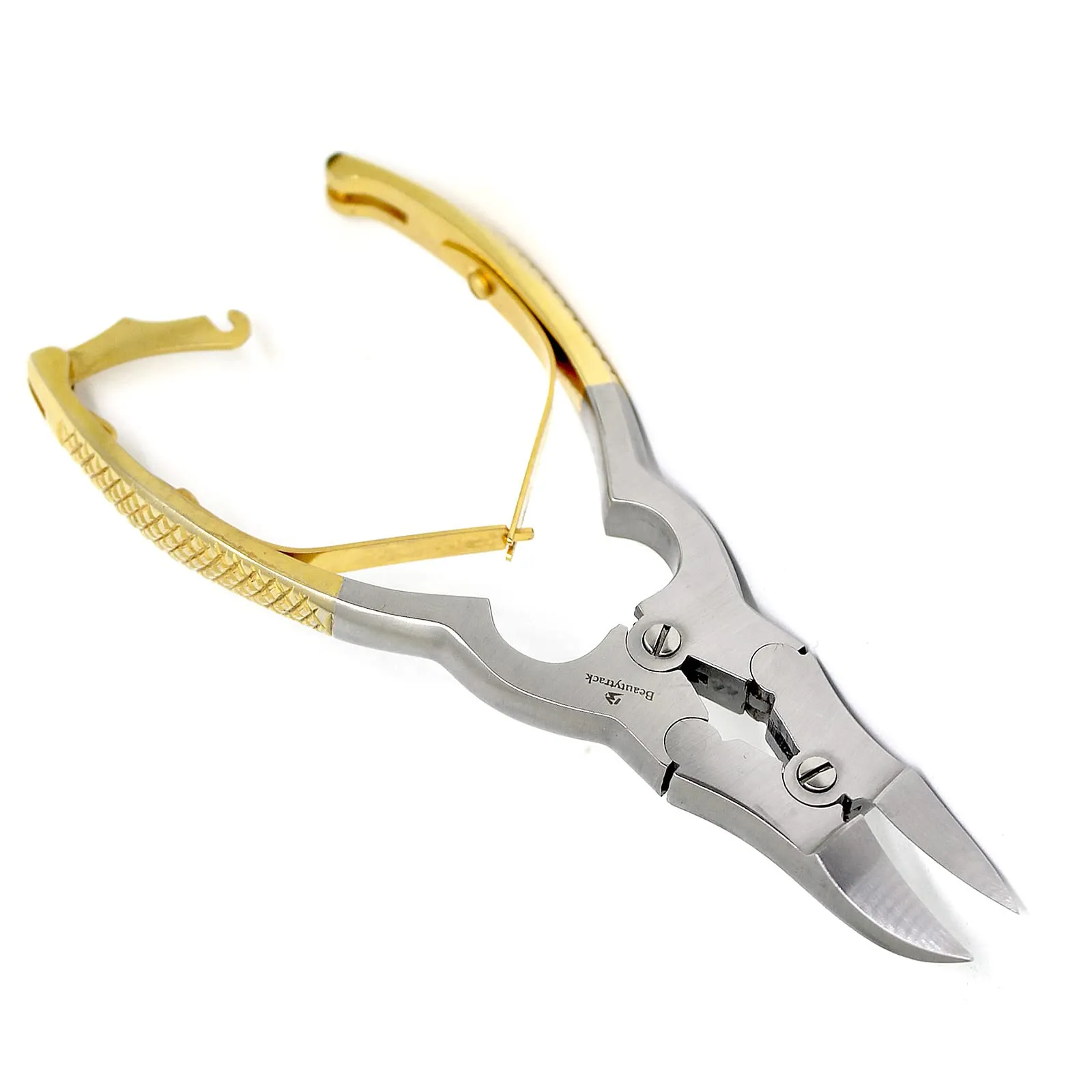 BeautyTrack Stainless Steel Nail Clippers Podiatry Clipper Instruments Thick Nail Cutter Podiatrist Toenail Cutter - Storage Case