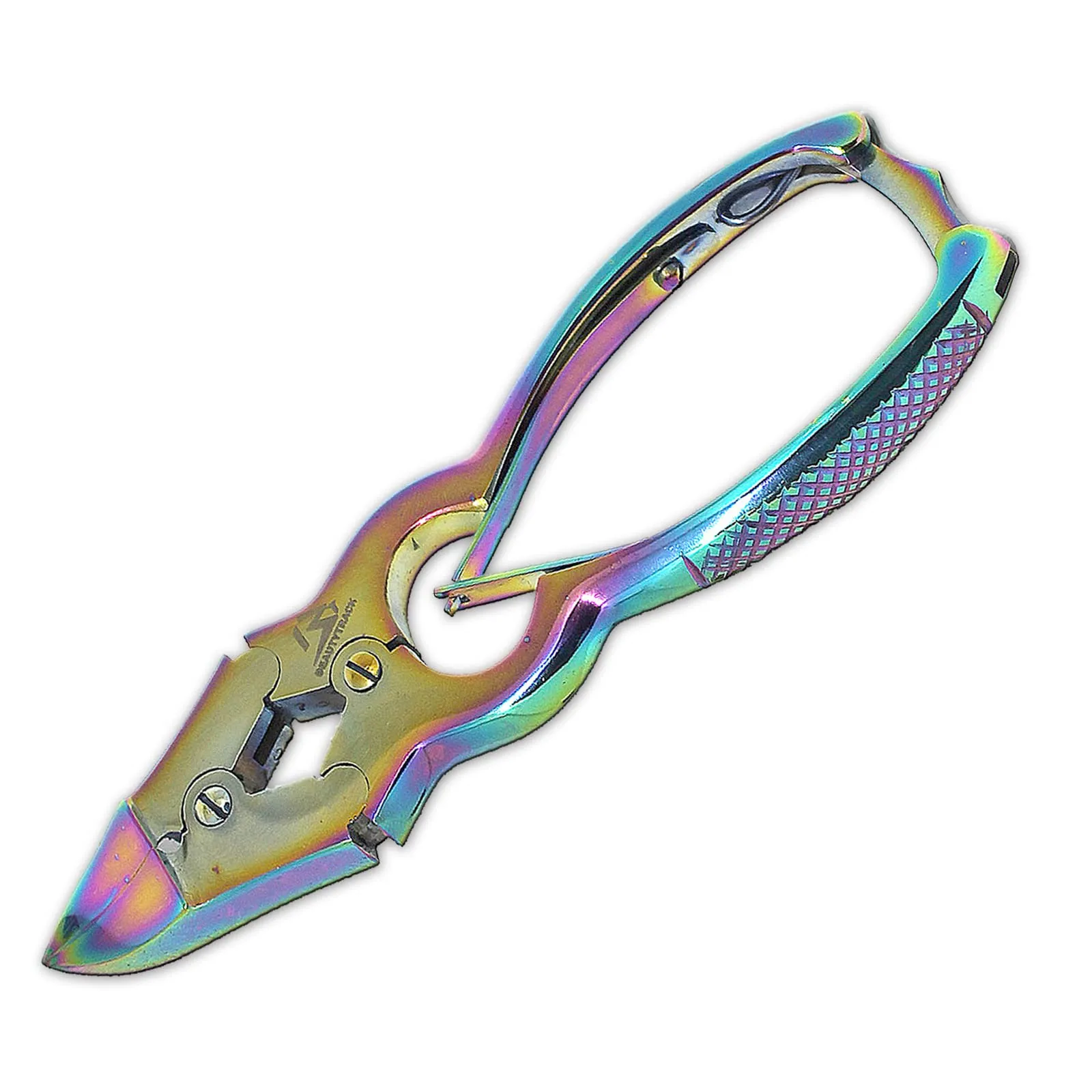 BeautyTrack Toenail Clippers for Thick Nail and Ingrown Toenails - Thick Nails - Multi Fancy Colour Podiatrist Toenail Clippers Plus Storage Case