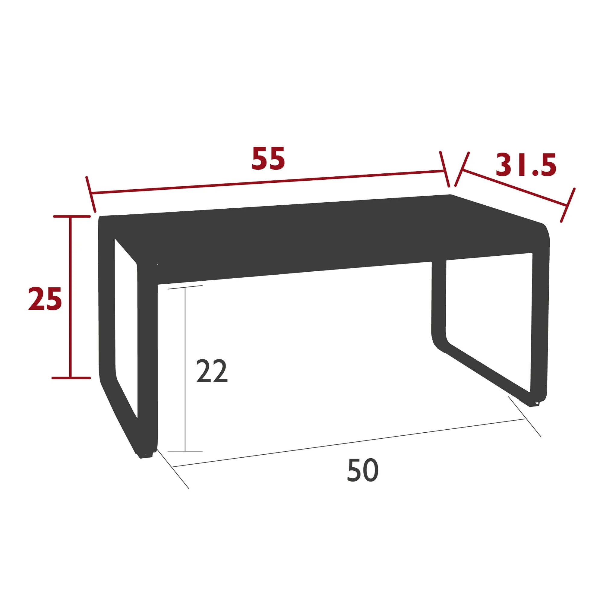 Bellevie Lounge Mid Height Table