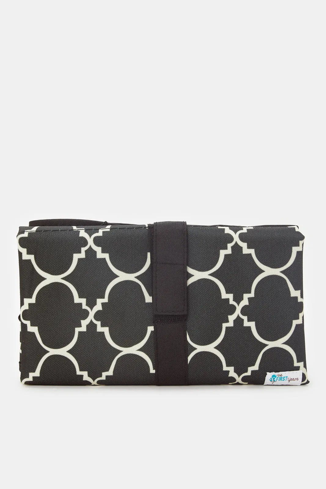 Black And White Geometric Print Changing Clutch