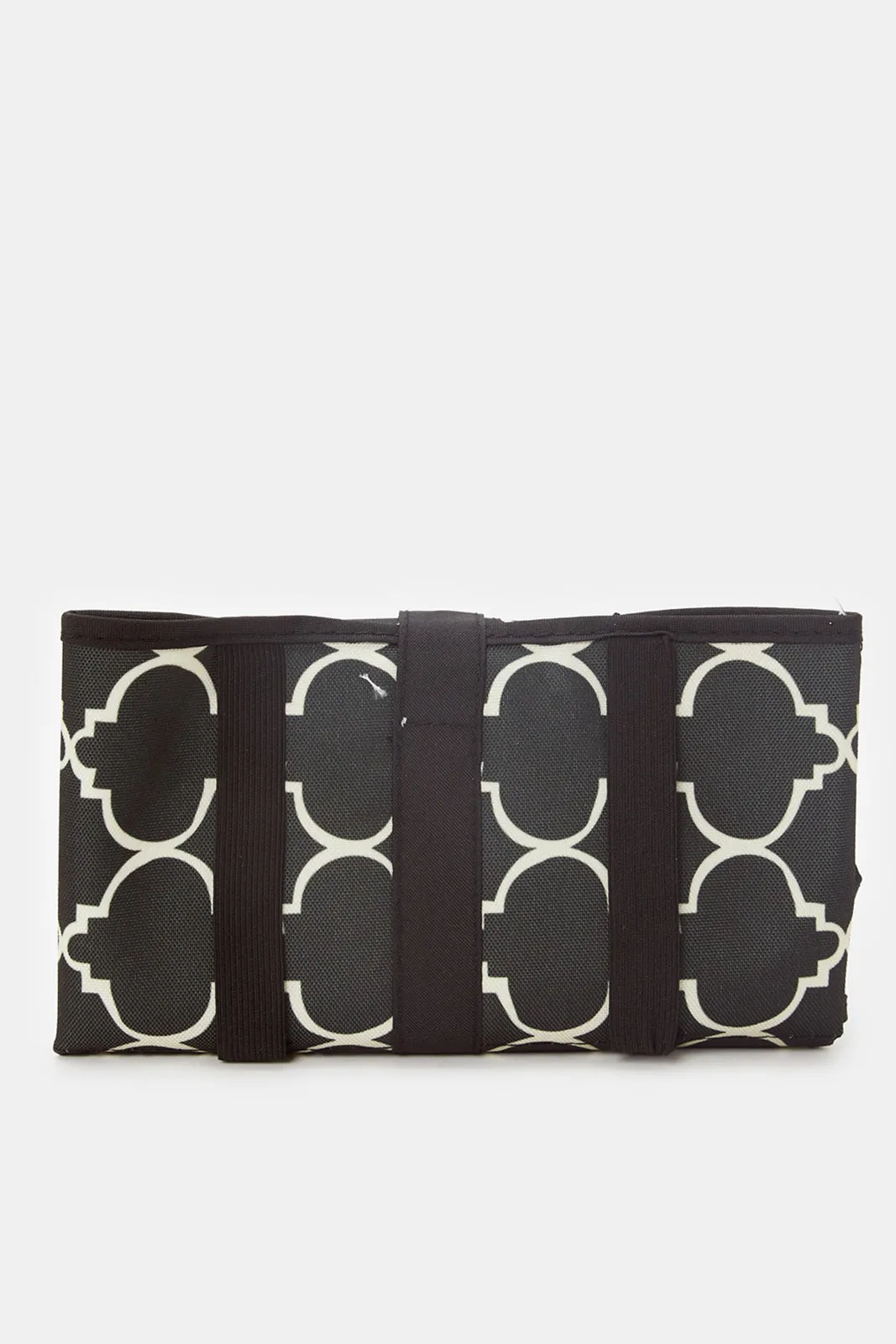 Black And White Geometric Print Changing Clutch