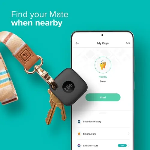 Bluetooth Tracker for Travel | Tile Mate Black