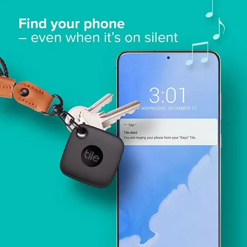 Bluetooth Tracker for Travel | Tile Mate Black