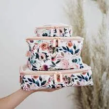 Blush Floral Pack Like a Boss™ Diaper Bag Packing Cubes S1165