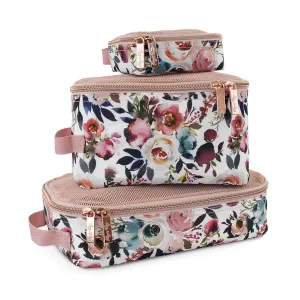 Blush Floral Pack Like a Boss™ Diaper Bag Packing Cubes S1165