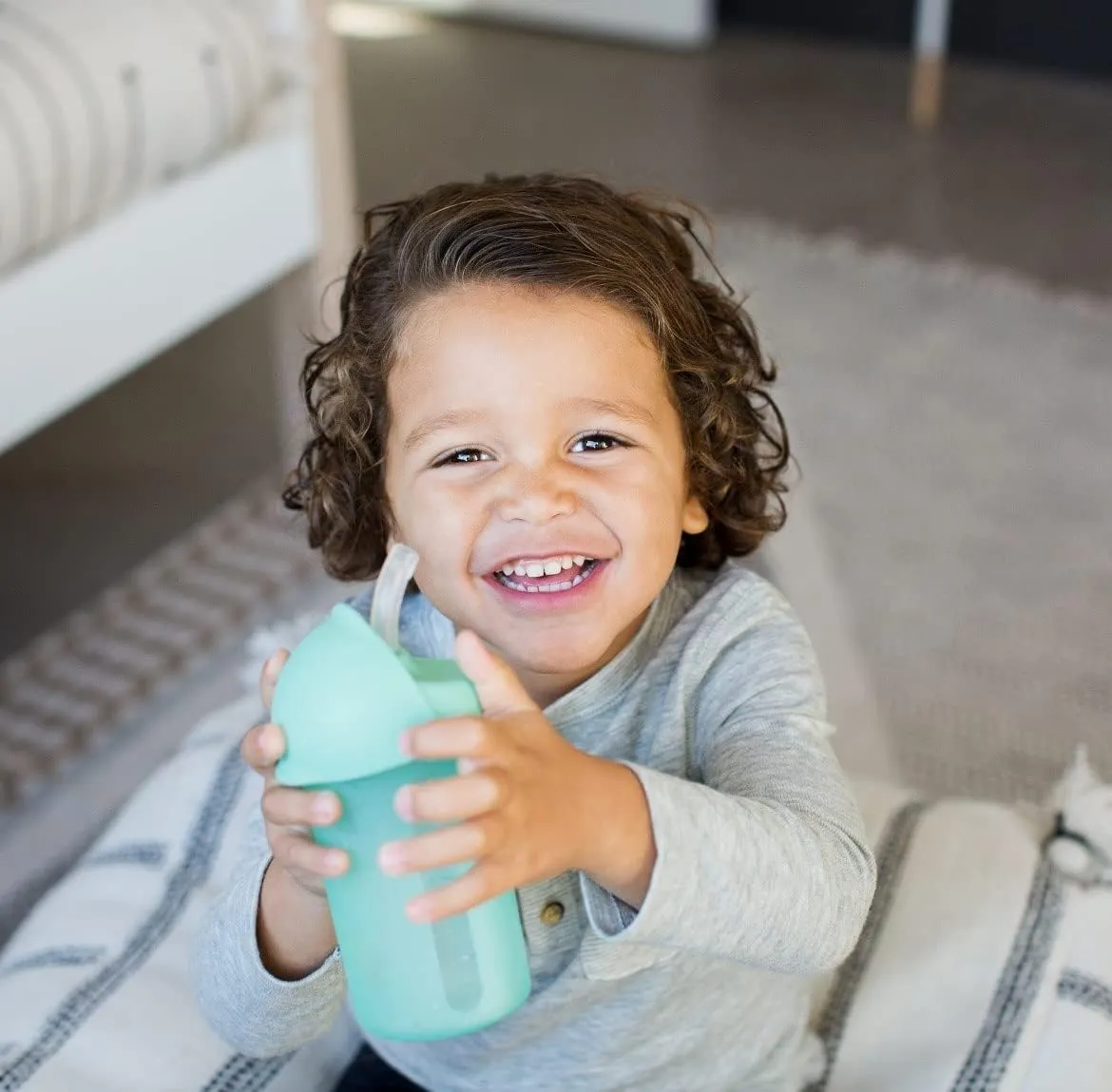 Boon Swig Insulated Silicone Straw Sippy Cup, 9oz