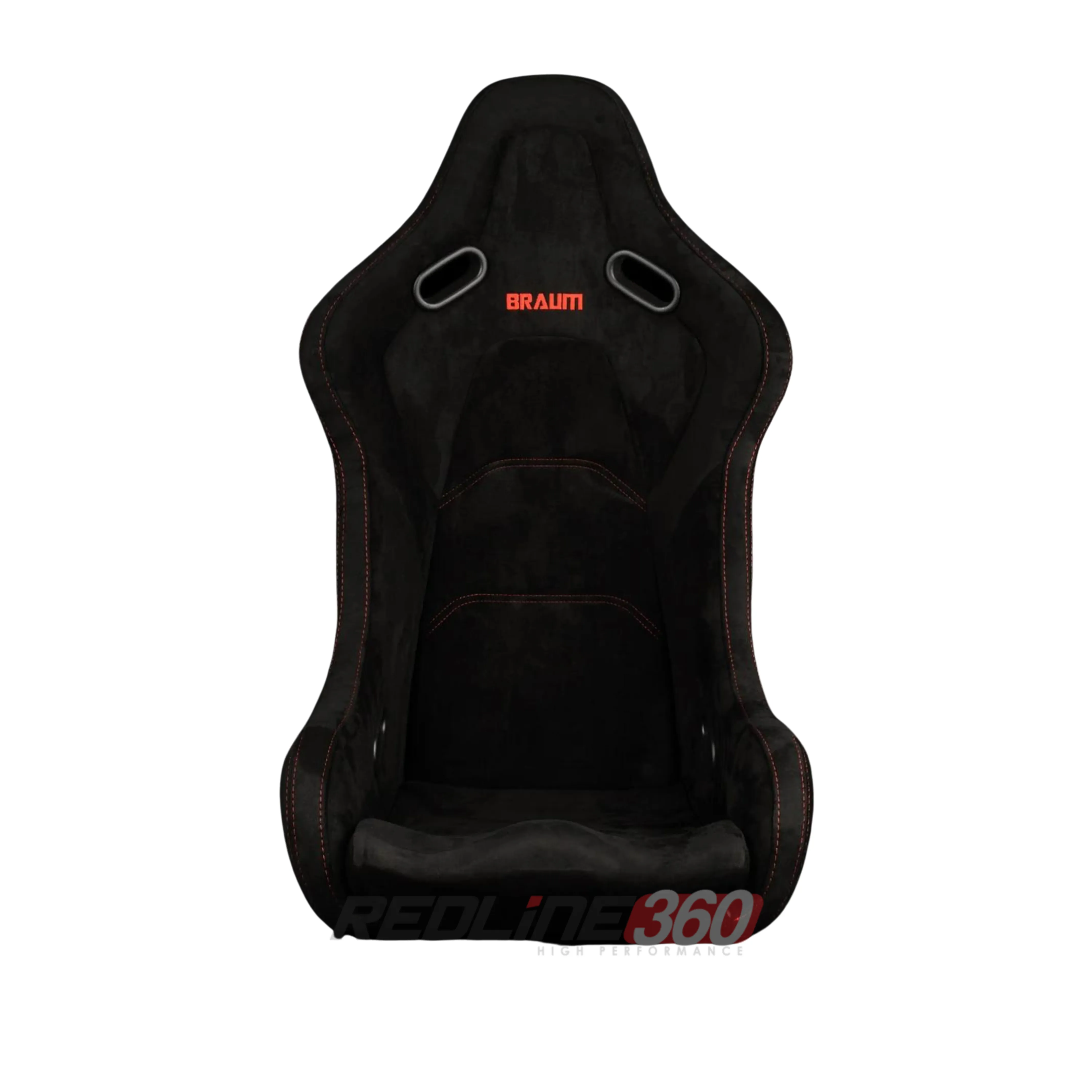 BRAUM Flacon-S Fixed Back Bucket Seat [Composite FRP] Black / White / Red