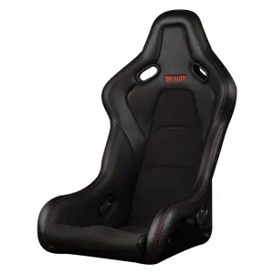BRAUM Flacon-S Fixed Back Bucket Seat [Composite FRP] Black / White / Red