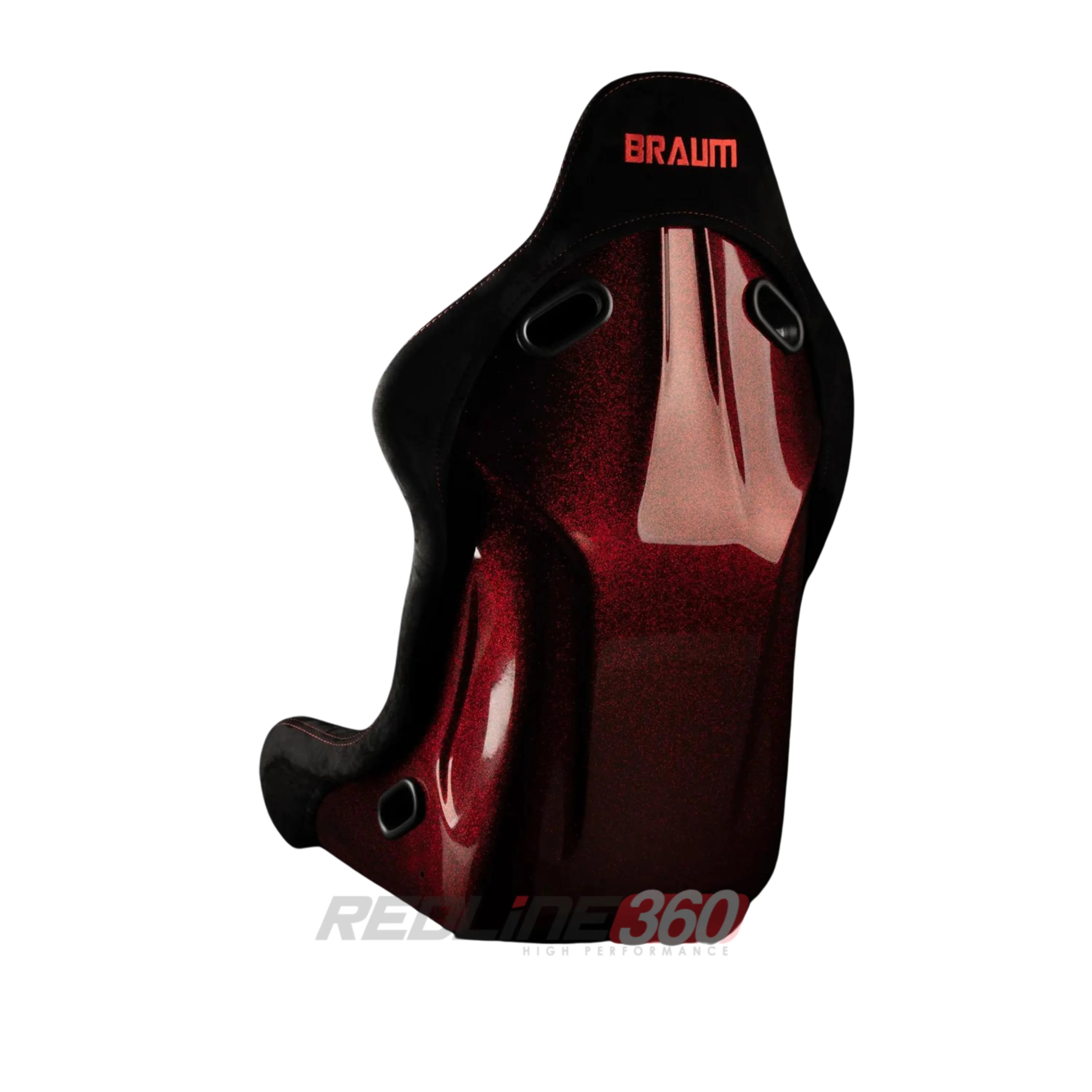 BRAUM Flacon-S Fixed Back Bucket Seat [Composite FRP] Black / White / Red