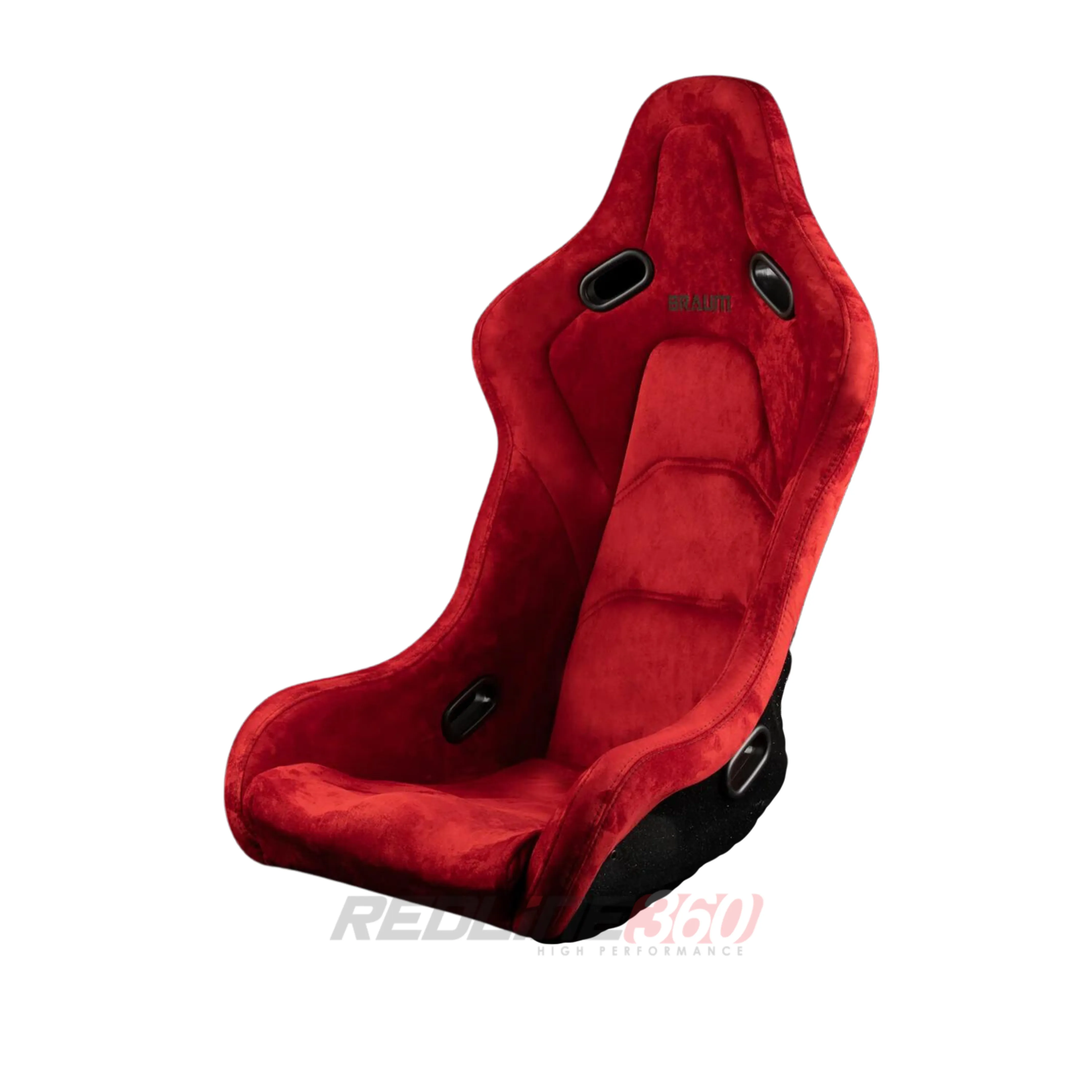 BRAUM Flacon-S Fixed Back Bucket Seat [Composite FRP] Black / White / Red