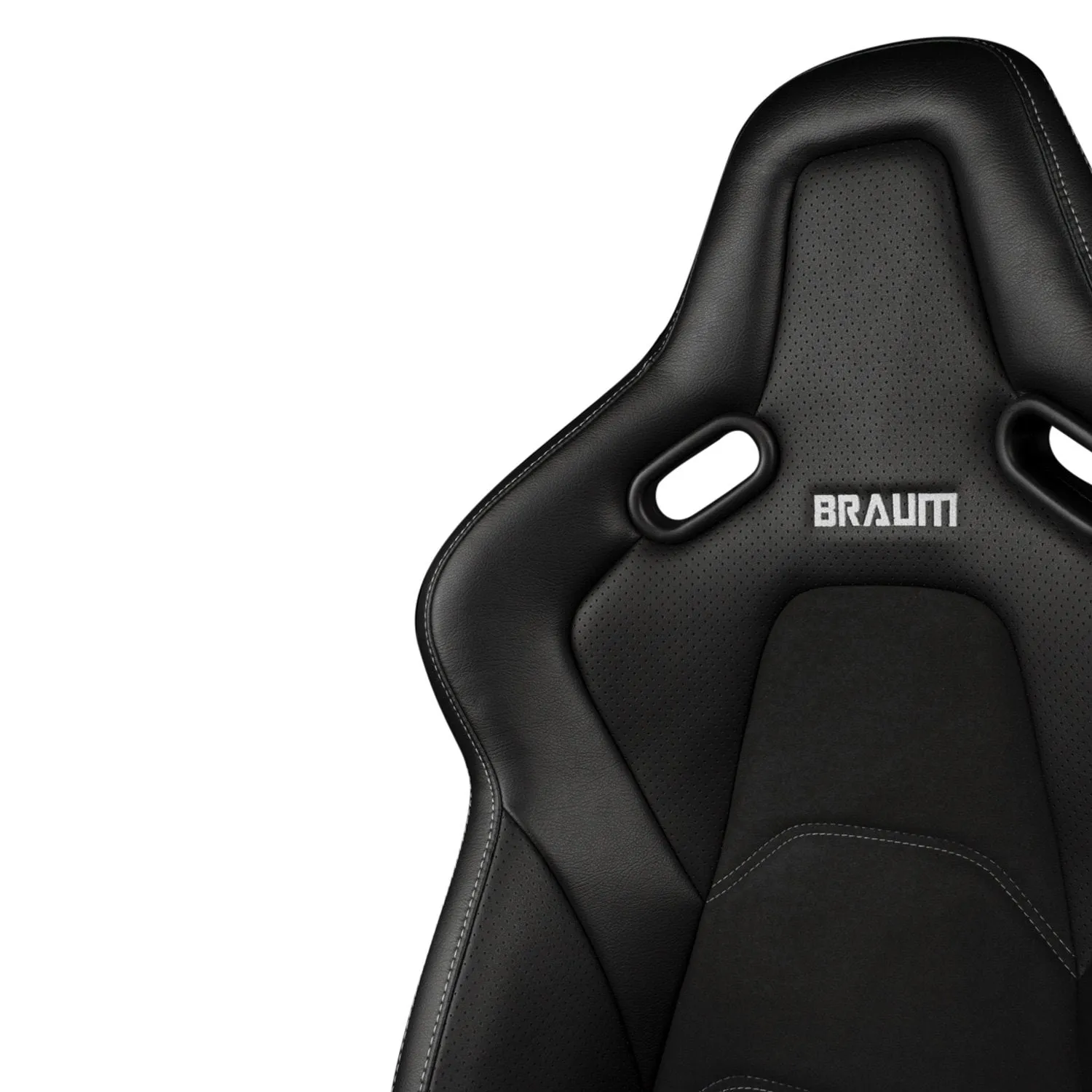 BRAUM Flacon-S Fixed Back Bucket Seat [Composite FRP] Black / White / Red