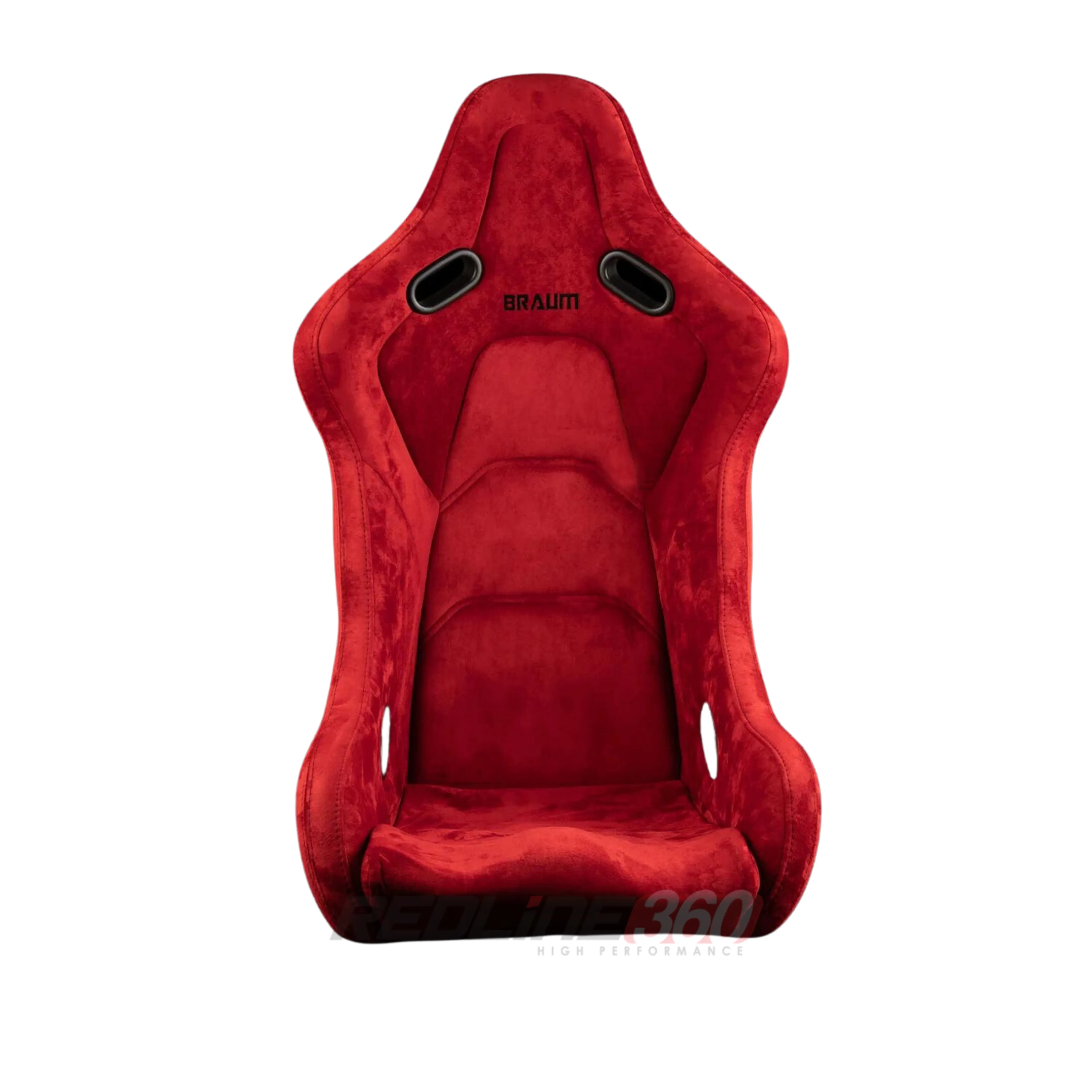 BRAUM Flacon-S Fixed Back Bucket Seat [Composite FRP] Black / White / Red