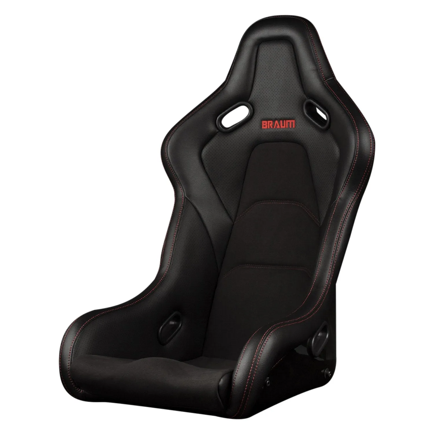 BRAUM Flacon-S Fixed Back Bucket Seat [Composite FRP] Black / White / Red