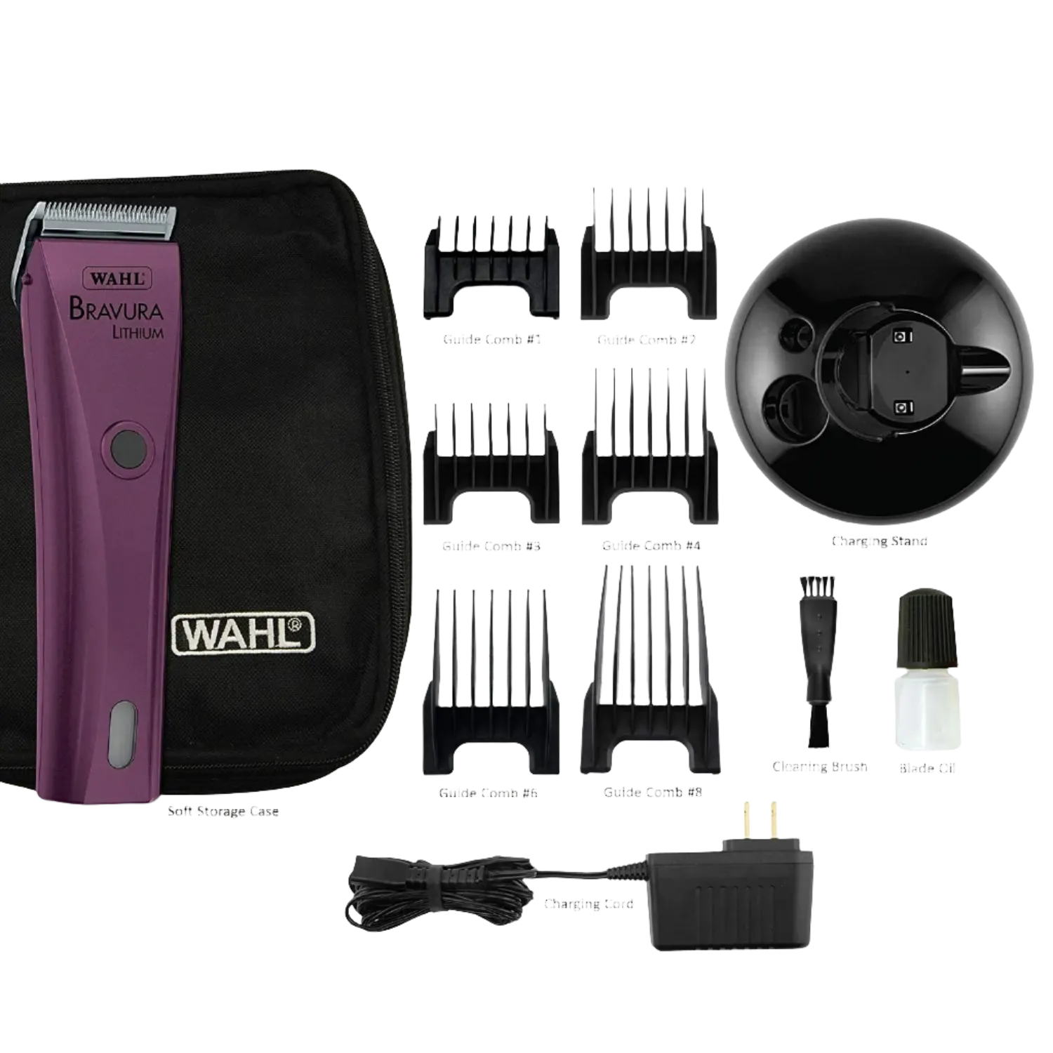 Bravura Lithium Cordless Clipper Purple by Wahl