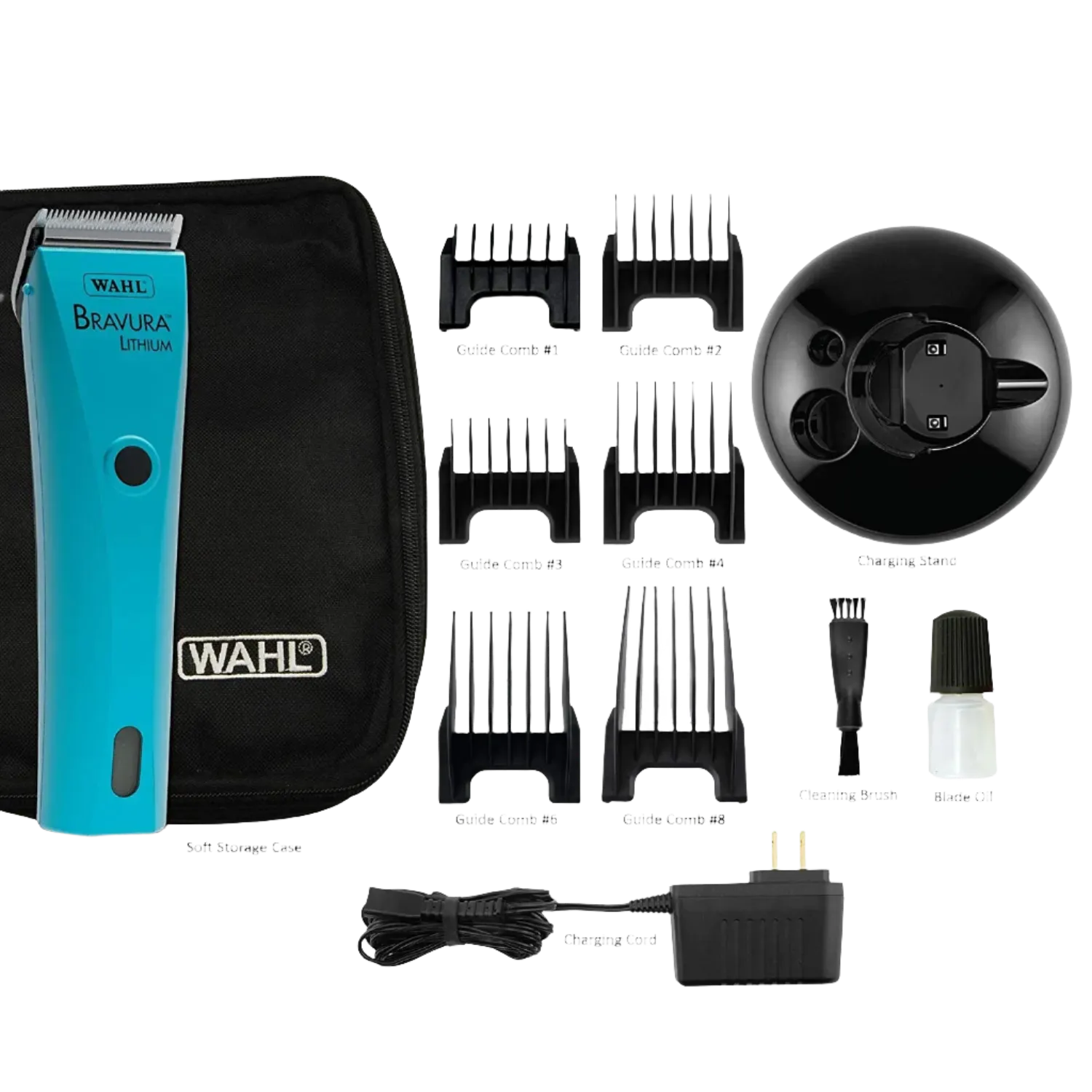 Bravura Lithium Cordless Clipper Turquoise by Wahl