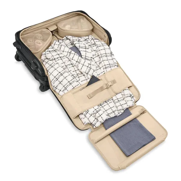 Briggs & Riley Baseline Softsided Domestic Carry-On Upright 2-Wheeled Garment Bag- BLU175