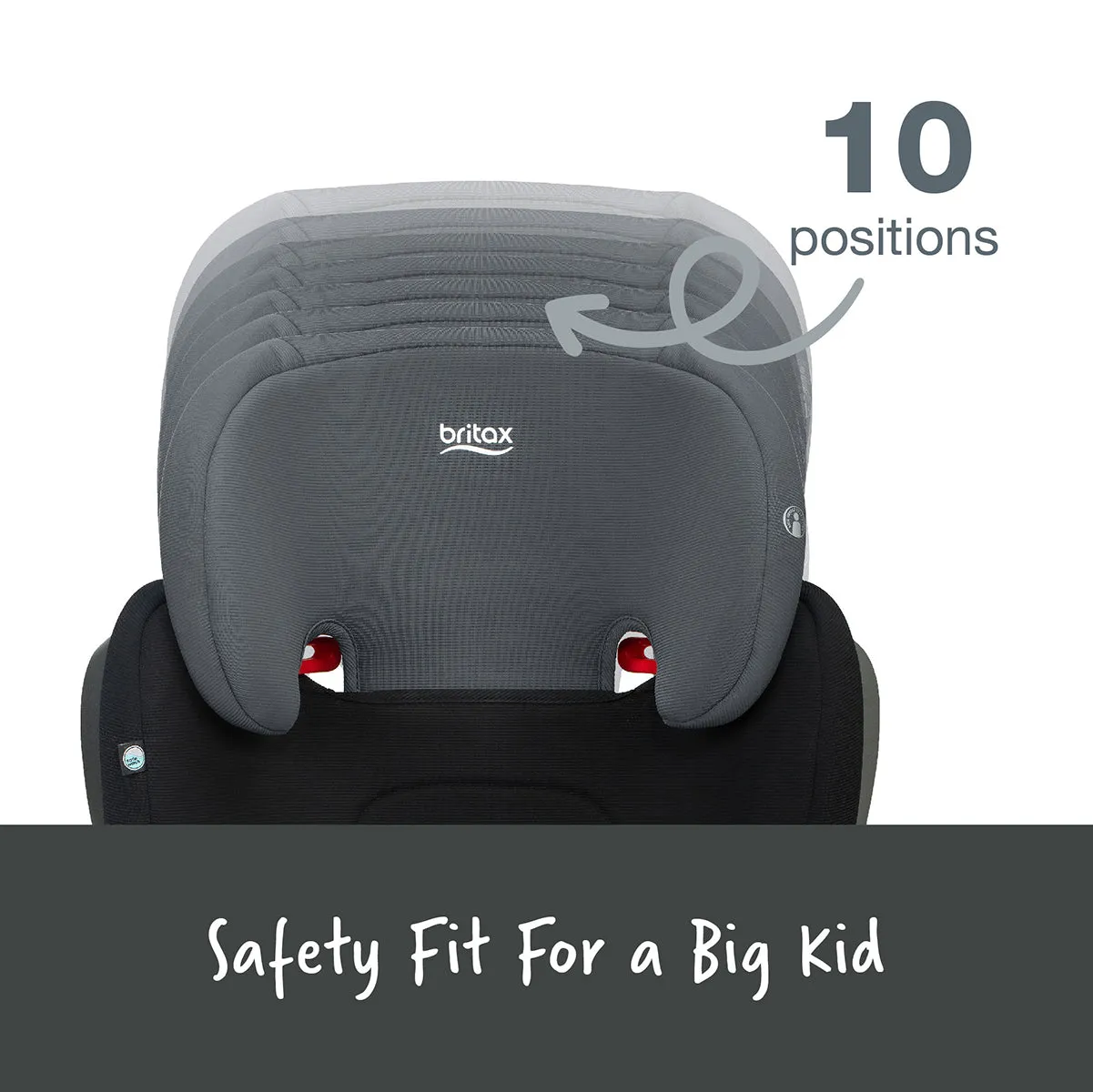 Britax Highpoint 2-Stage Belt Positioning Booster Car Seat - Black Ombre