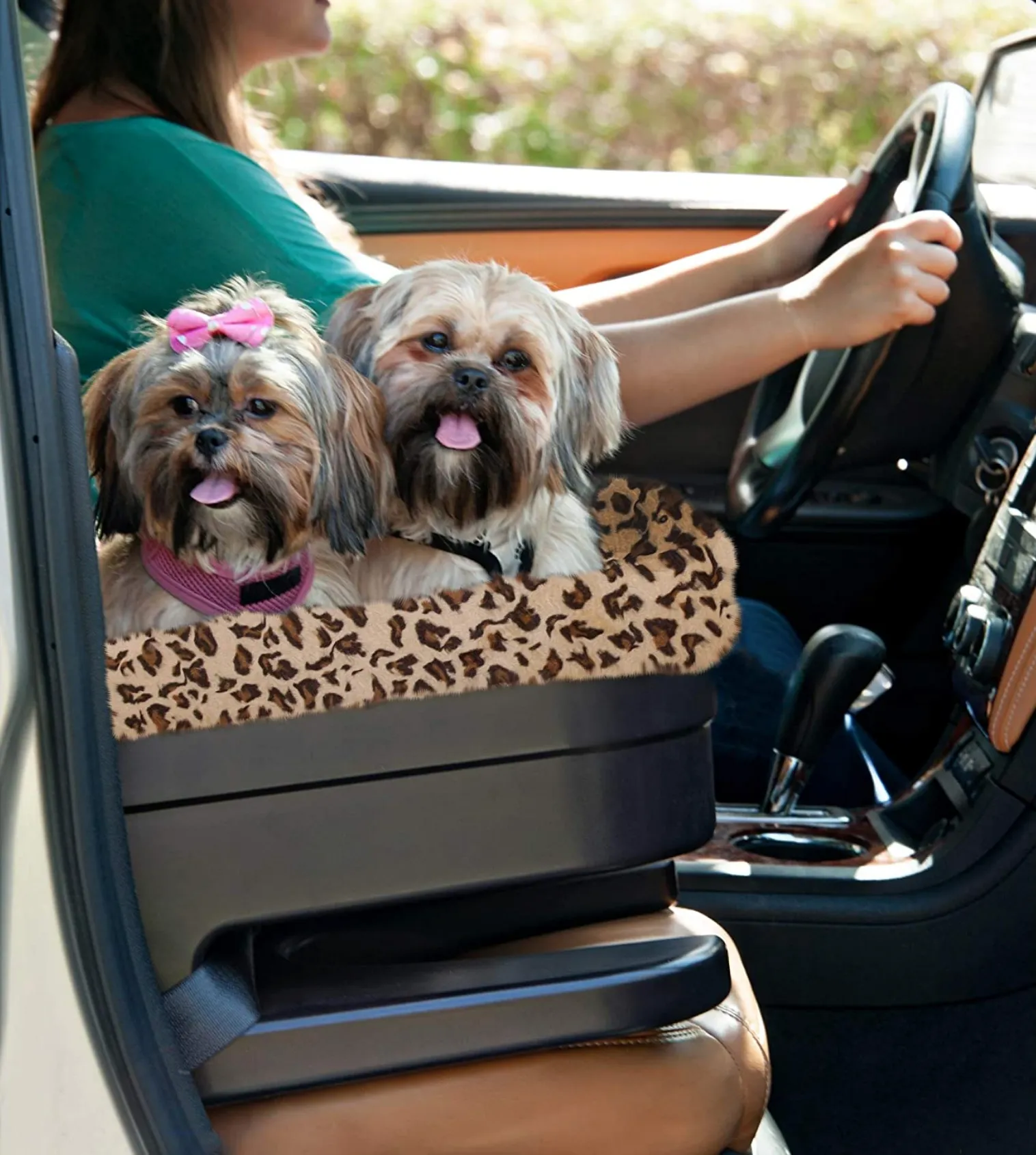 Bucket Seat Booster ~ Chocolate/Jaguar Swirl 20"