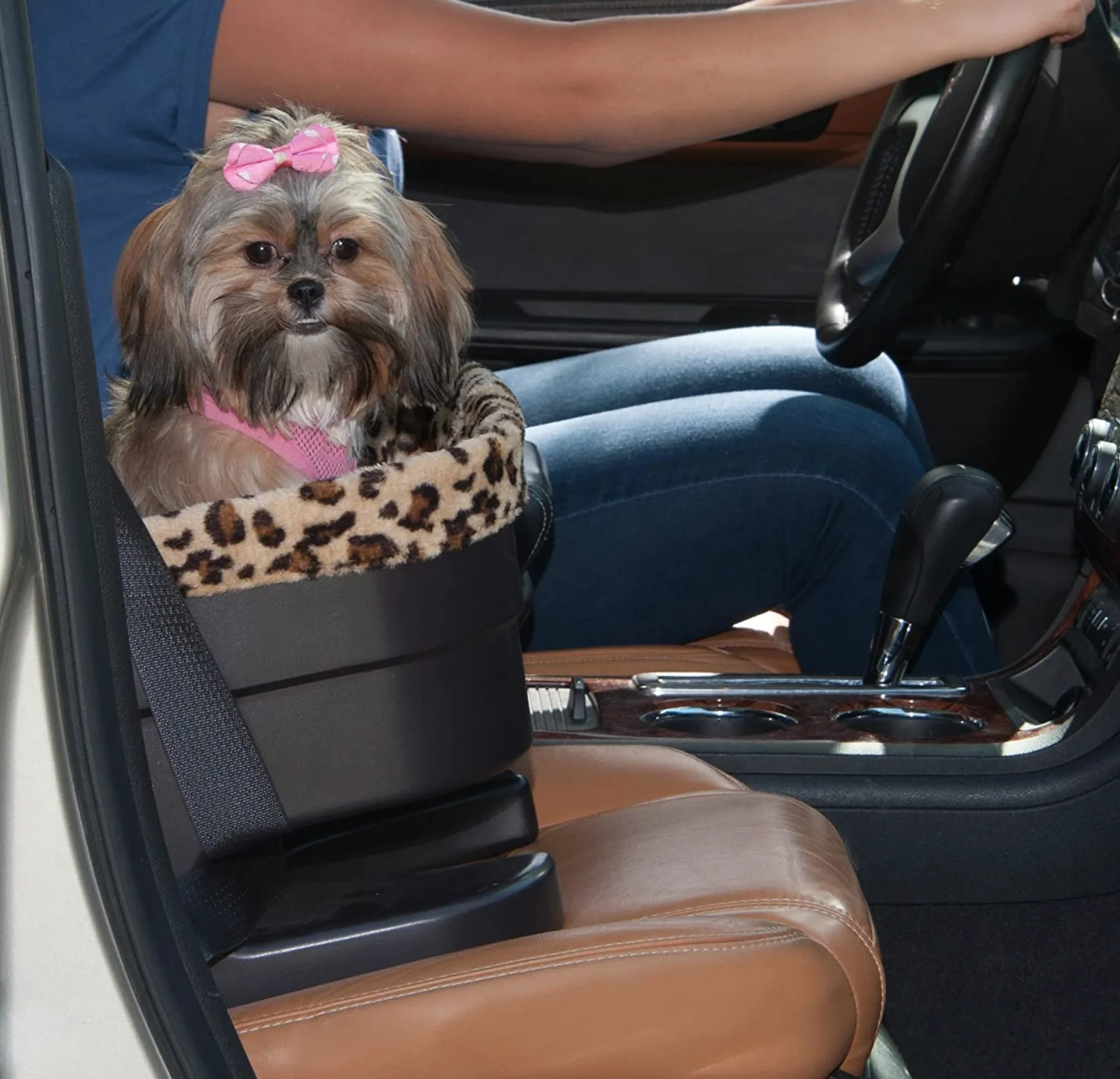 Bucket Seat Booster ~ Chocolate/Jaguar Swirl 20"