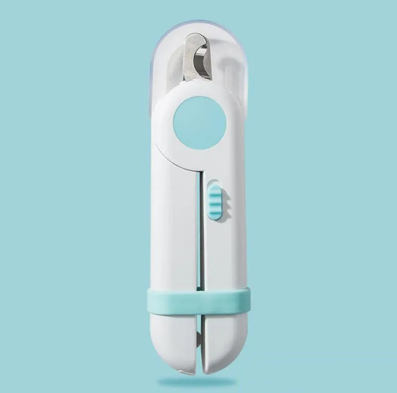 Cat Nail Scissors Grinder Dog Nail Scissors Pet Nail Clippers LED Light Anti-Blood Bit Manicure Supplies