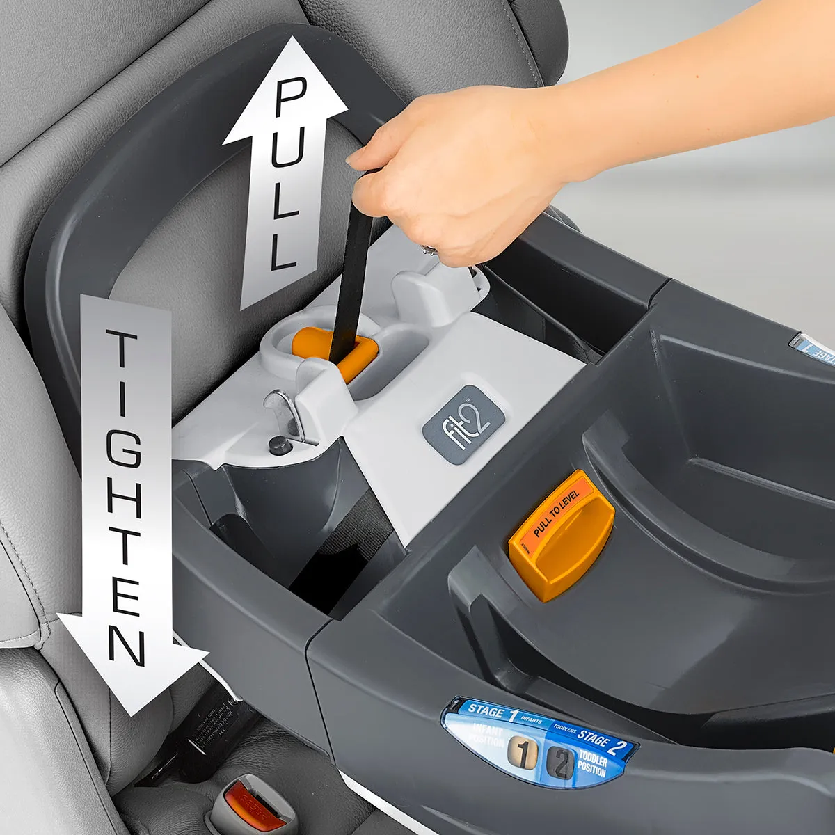 Chicco Fit2 Rear-Facing Infant & Toddler Car Seat Base with Anti-Rebound Bar