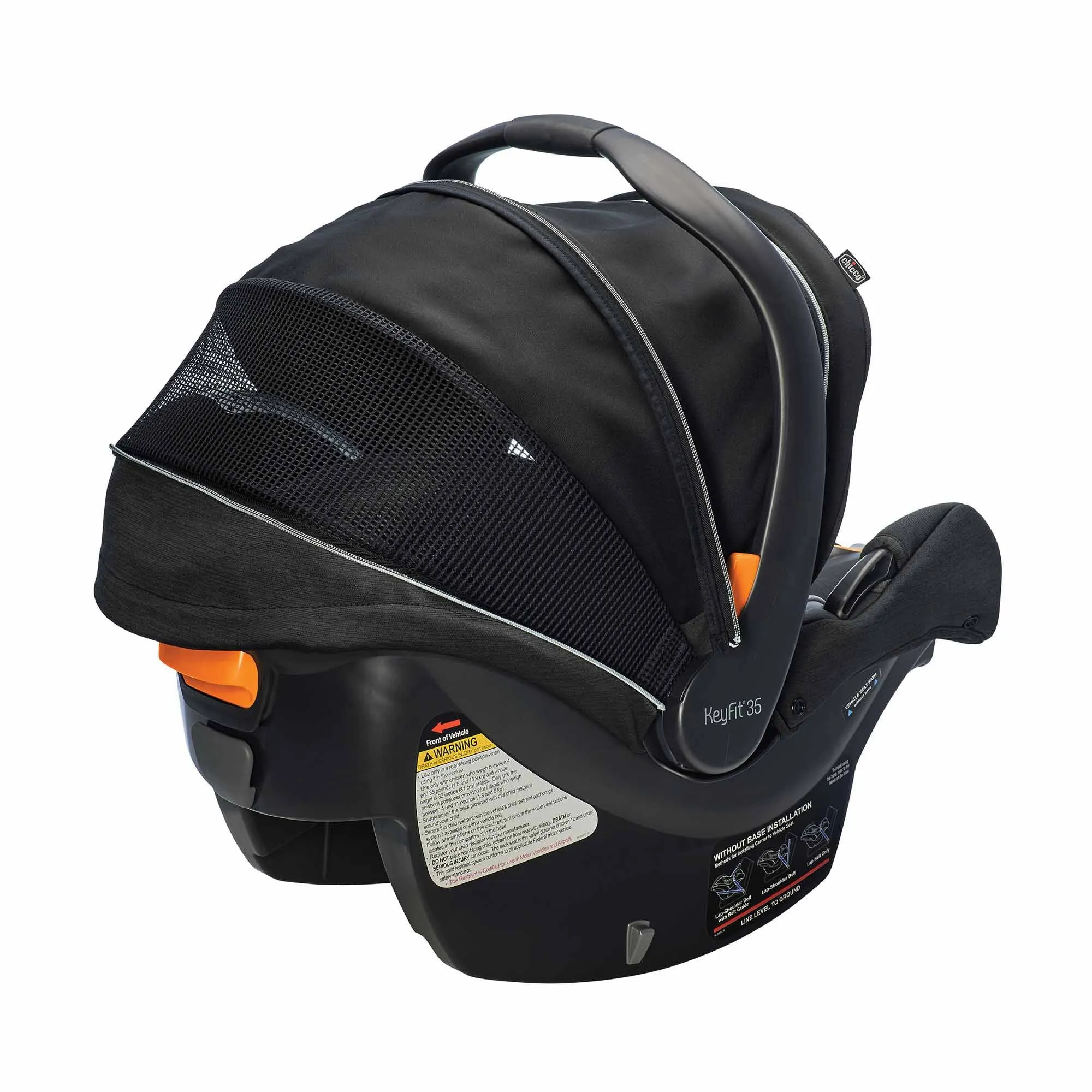 Chicco KeyFit 35 Zip ClearTex Infant Car Seat - Obsidian