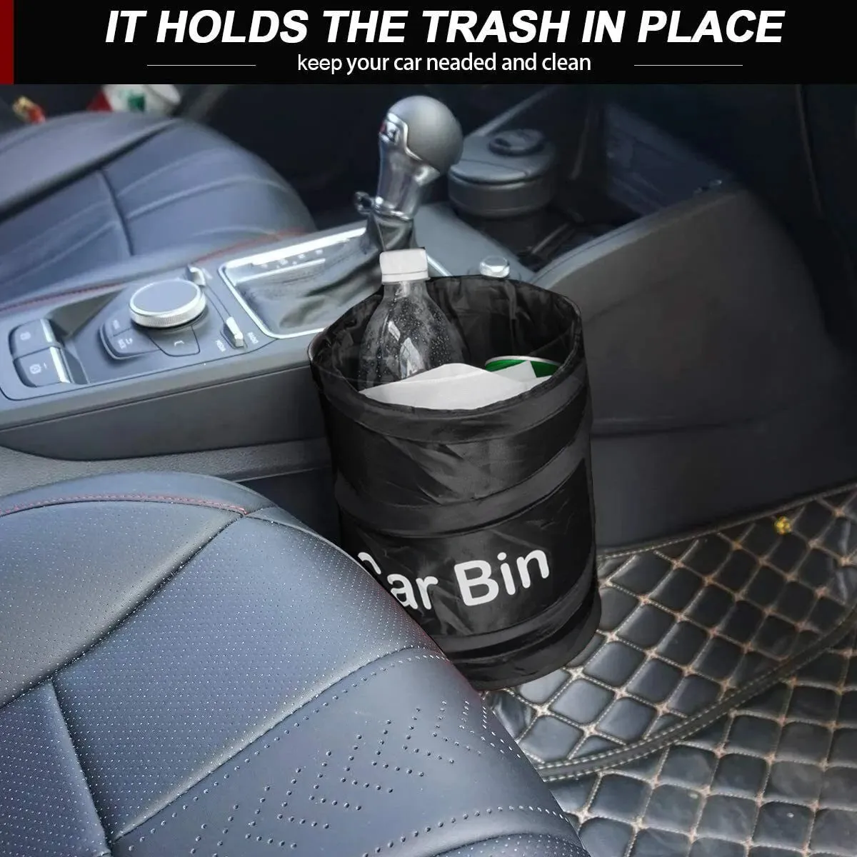 Collapsible Car Trash Can Mini Vehicle Garbage Can