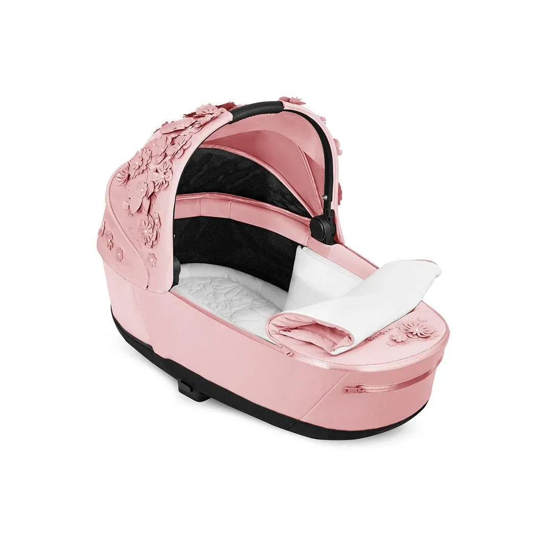 Cybex PRIAM  ePRIAM Lux Carrycot -  Simply Flowers  Pale Blush