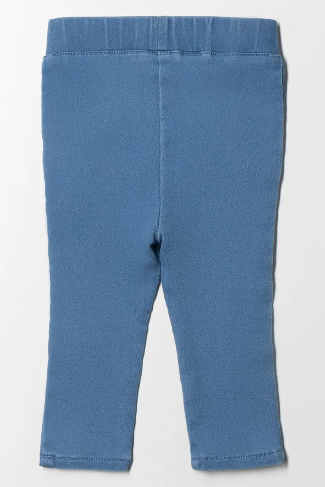 Denim Jegging with Frills