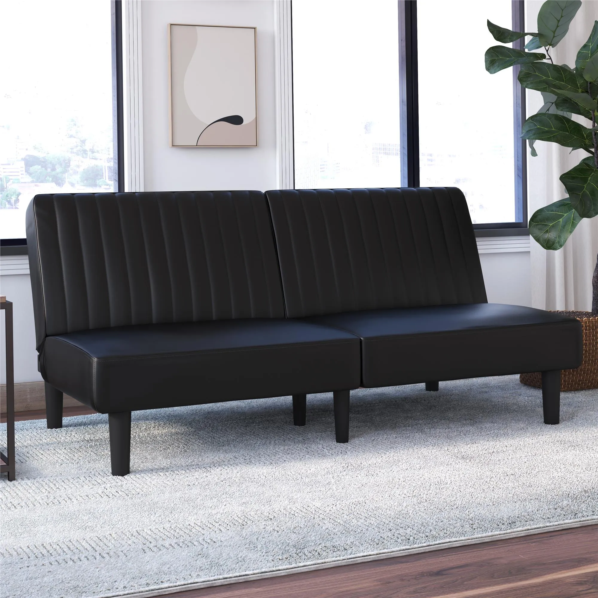 DHP Katie Futon, Gray Velvet