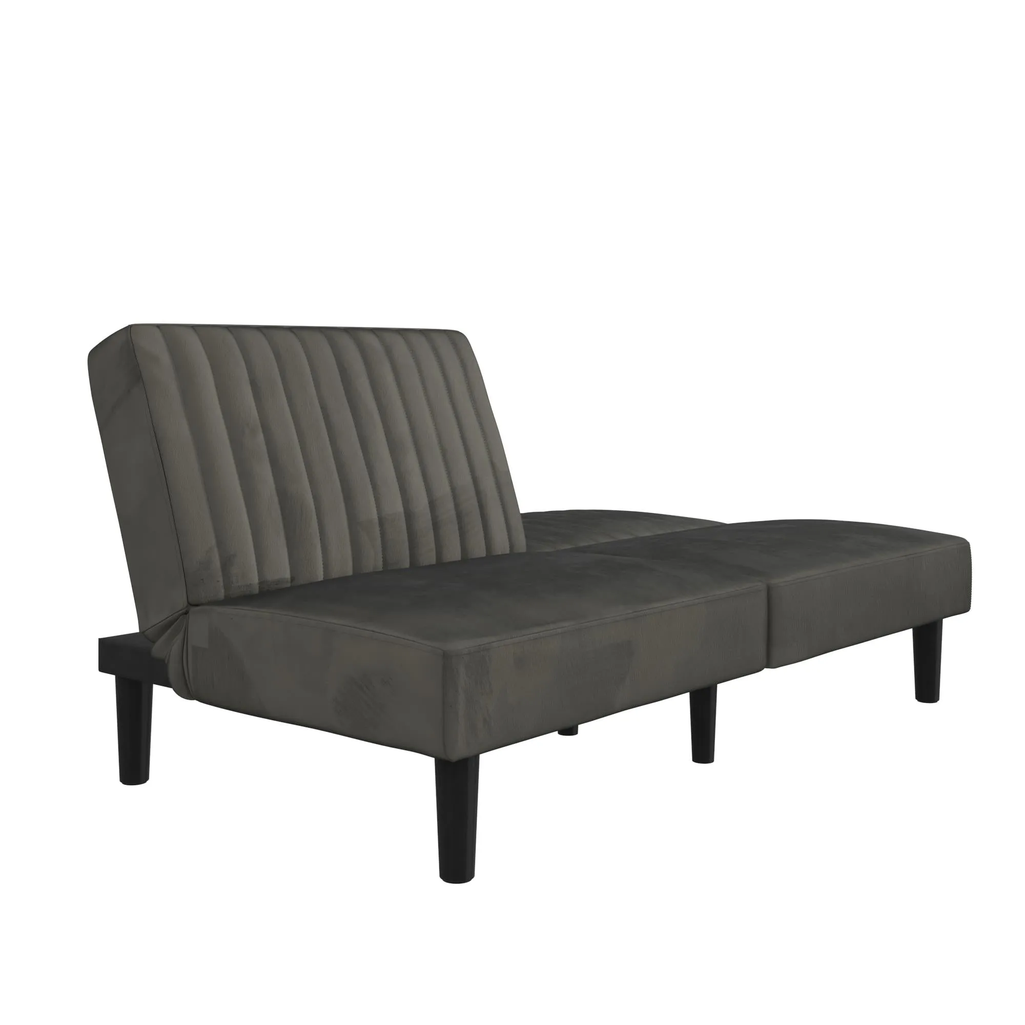 DHP Katie Futon, Gray Velvet