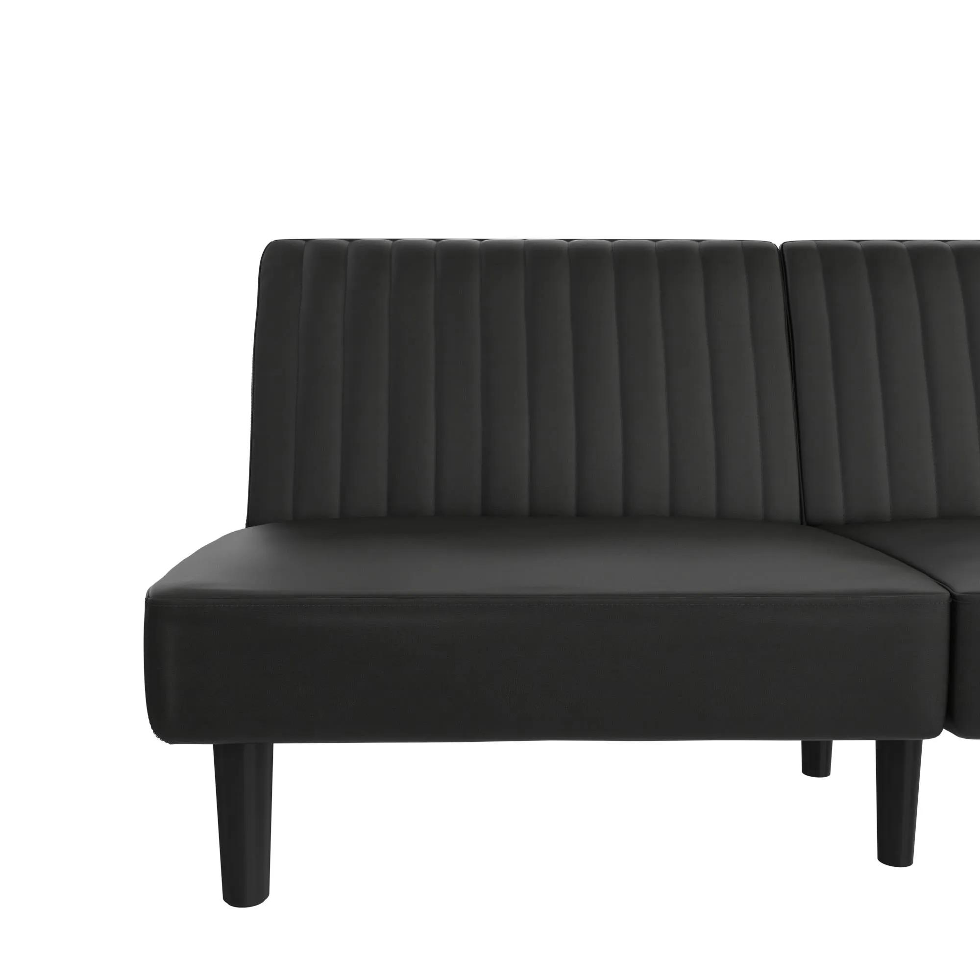 DHP Katie Futon, Gray Velvet