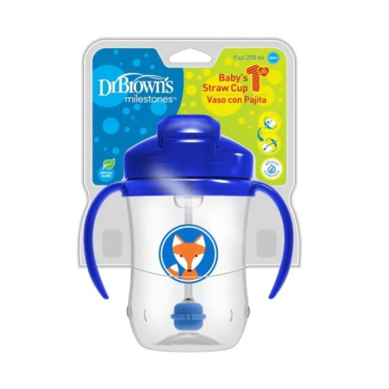 Dr. Brown's Straw Cup First Deco - 270ml - 6m