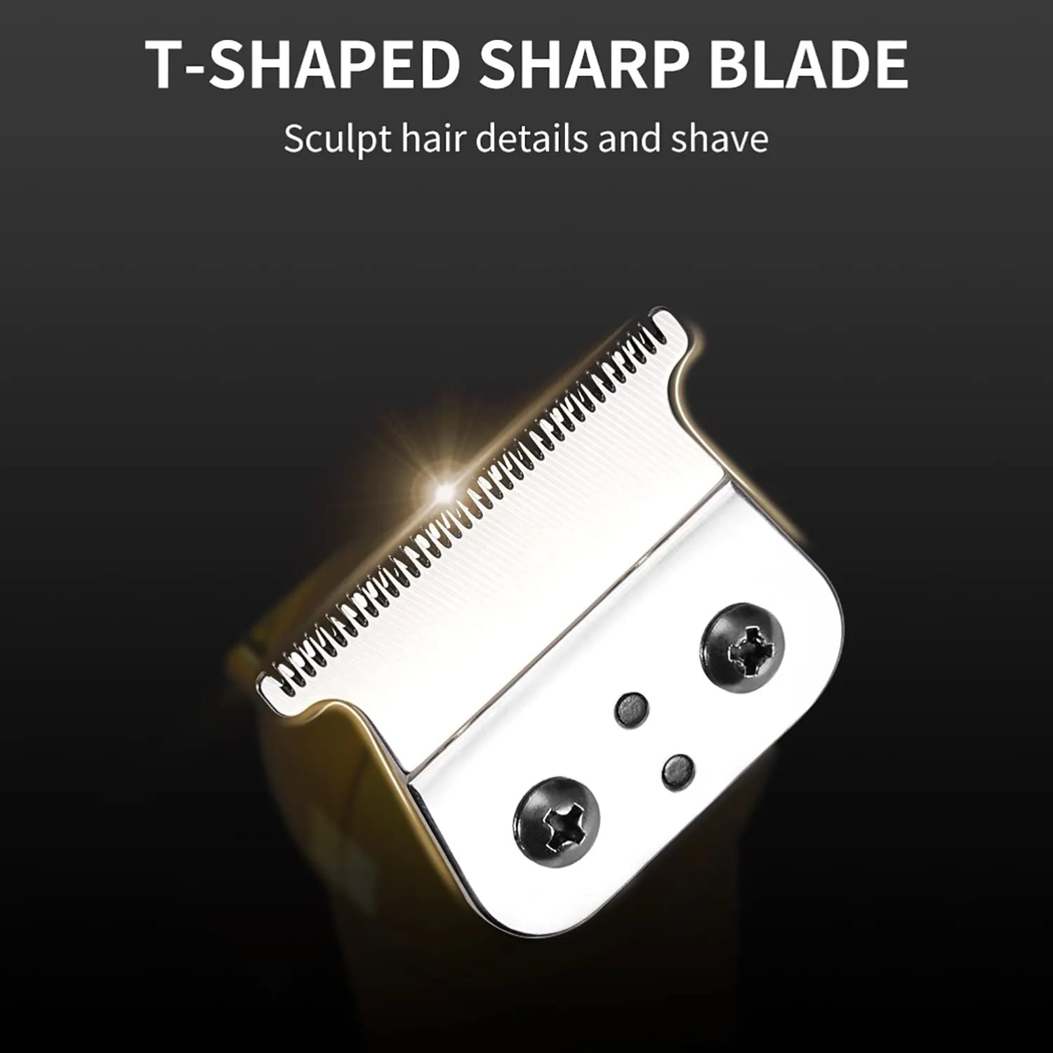 DSP® Hair Trimmer Beard Trimmer for Men with LED Display Rechargeable Hair Cutting Machine (Gold)